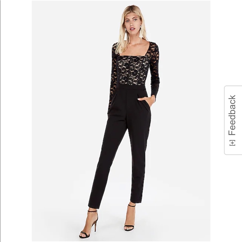 Express Lace Bodice Jumpsuit